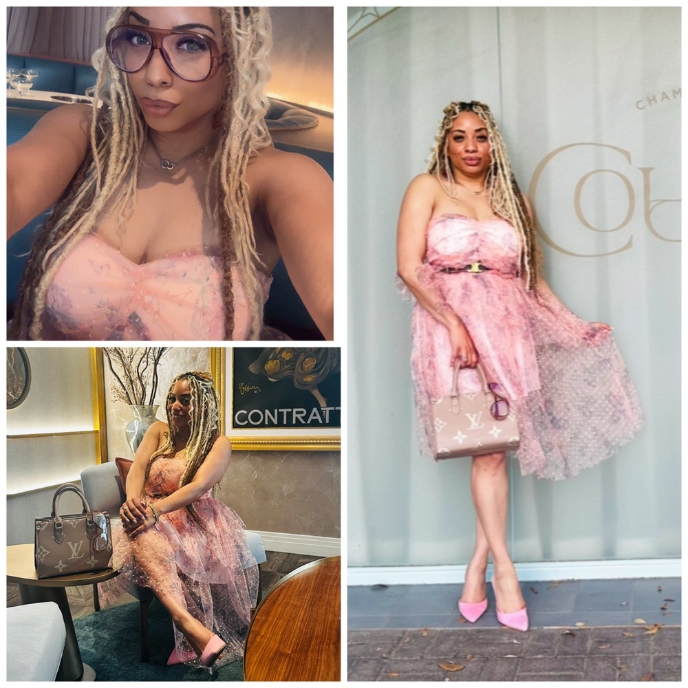 Elegant Tea Party Pink Strapless Dress